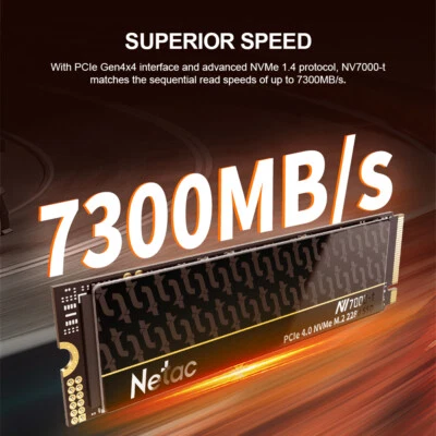 Netac 4TB 2TB Internal Gaming SSD PCIe 4.0x4 NVMe 7300MB/s Solid State Drive lot