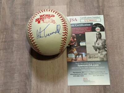 Alan Trammell Signed Official Baseball JSA COA 1984 World Series Tigers WS MVP A - Image 1 of 4