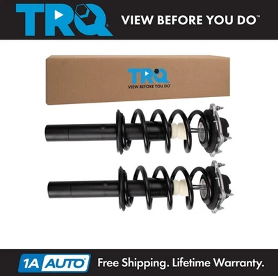 TRQ Front Shock & Spring Assembly Set Fits 12-2018 Audi A6 A6 Quattro A7 Quattro - Image 1 of 4