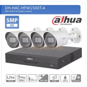 DAHUA CCTV SECURITY SYSTEM 5MP AUDIO MIC CAMERA OUTDOOR NIGHT VISION 4CH 1TB DVR - Picture 1 of 8