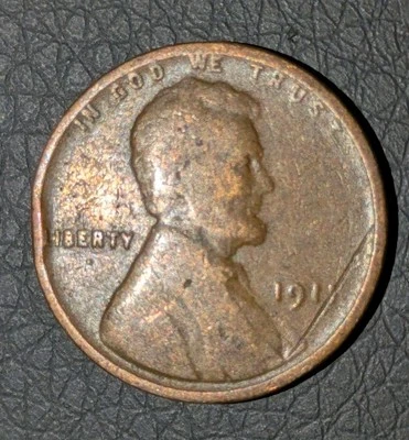 1911 1c Wheat Cent Cracked Good Condition Brown Clean - Image 1 of 4