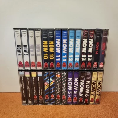 Now That's What I Call Music 1 - 14 - Original Double Cassette Tape Albums. - Image 1 of 4
