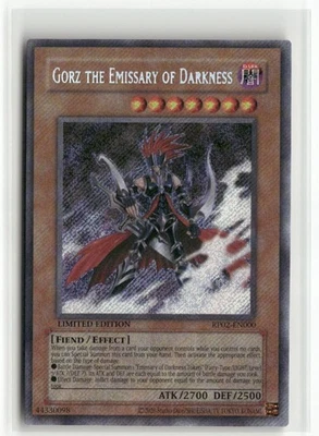Yugioh Gorz the Emissary of Darkness RP02-EN000 Secret Rare NM Unlimited - Image 1 of 2