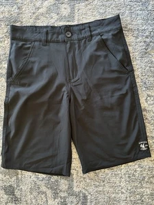 Vanphibian By Vans Black Lightweight Boys Board Shorts Size 18 - Picture 1 of 5