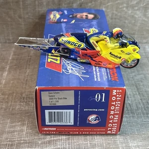 1:24 2000 Pro Stock Motorcycle Bike Dave Schultz Sunoco 1 Of 1200 Action Diecast - Picture 1 of 11