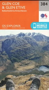 OS Explorer 384 Glen Coe & Glen Etive - Veröffentlicht 2015 - fast neu! - Bild 1 von 3