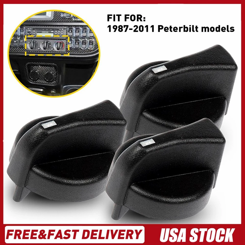 Набор ручек управления вентилятором переменного тока для 87-11 Peterbilt 379 121-0001-000 - Изображение 1 из 4