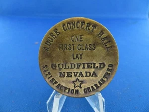 Vintage Bawdy Token Coin Adobe Concert Hall Goldfield Nevada - Picture 1 of 2