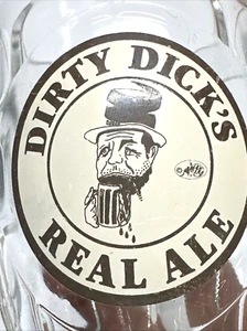 RARO Dirty Dick's Real Ale 1 Pinta 5" Alto Vaso de Cerveza Inglaterra Hoyuelo Pulgar Impresión - Imagen 1 de 20