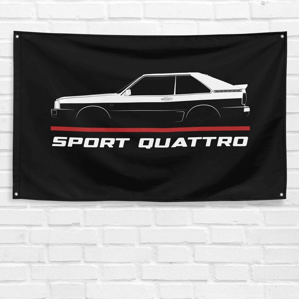 Bandera de regalo para Audi Sport Quattro 1984-1986 Car Enthusiast 3x5 ft Foto 1 de 1