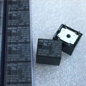 833H-1A-F-C 12VDC 12A 4 pines relé de uso general (paquete de 5) - Imagen 1 de 1