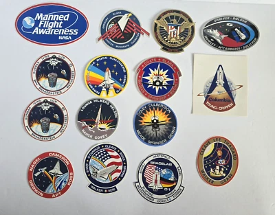 NASA Space Shuttle Missions Vinyl Stickers Lot Of 15 Space Collectibles - Image 1 of 4