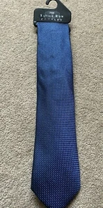 The Savile Row Company Men's Tie Blue 100% Silk Brand New  - Picture 1 of 3