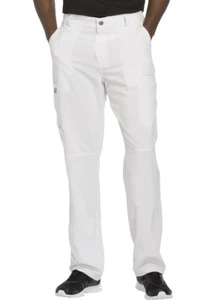 Scrubs Cherokee Men Fly Front Pant CK200A WTPS White Free Shipping - Picture 1 of 4