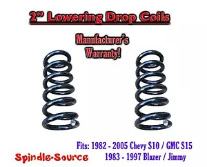 2" Lowering Drop Coil Springs Kit FOR 82 - 05 Chevy GMC S10 S15 Jimmy V6 REG CAB - Bild 1 von 1