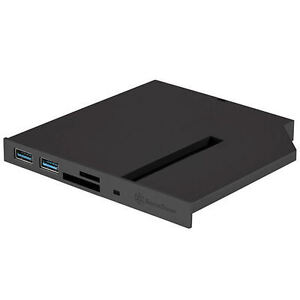 Silverstone SST-FPS01  Tray-Loading Slim Optical Bay Multifunction Front Panel