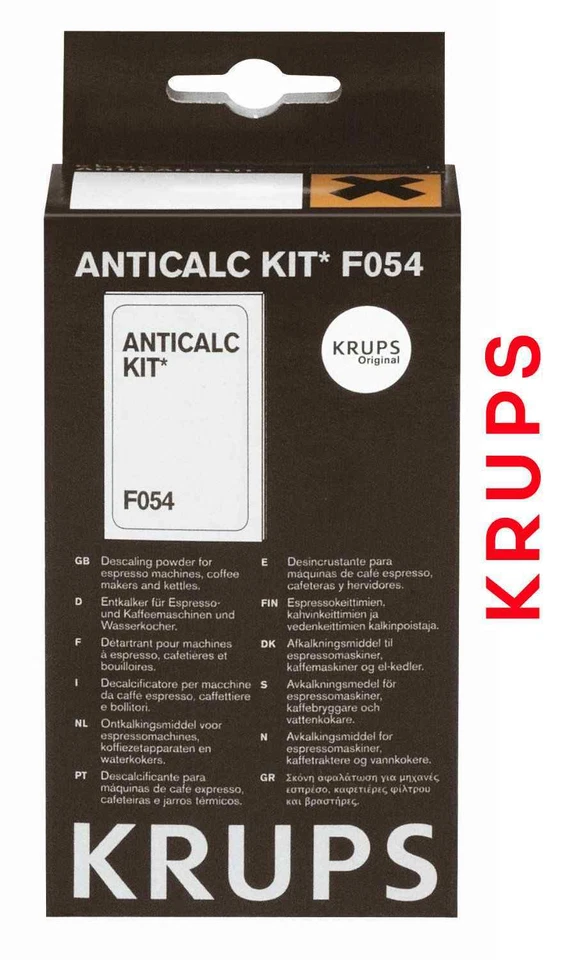KRUPS F054 KIT contient 2 DETARTRANT + BATONNET TESTEUR anticalcaire expresso