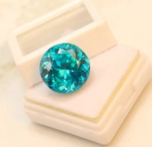 AAA Natural Brazil Green Paraiba Tourmaline Loose Round Gemstone Cut 19.15 Ct - Picture 1 of 6