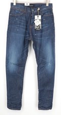 SCOTCH & SODA Stump Men Jeans W30/L34 Cropped Loose Taper Blue Washed Denim