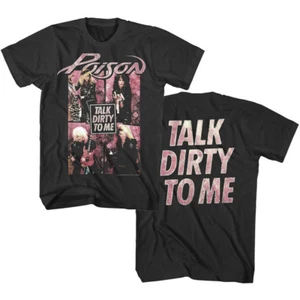 Poison Talk Dirty To Me Vintage Men's T Shirt Rock Band Photo Album Tour Merch - Picture 1 of 12