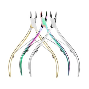 Nail Art Cuticle Nipper Scissors Manicure Clipper Dead Skin Remover Tools - Picture 1 of 22