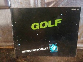Vtg 1985 GOLF Nintendo NES Game Original Instruction Manual Booklet **ONLY**