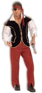 Pirate First Mate Men's Buccaneer Halloween Cosplay Costume - Standard #3048