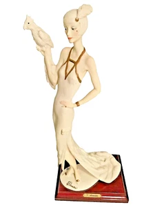 Giuseppe Armani Figurine 20s Flapper Lady W/ Parrot My Fair Ladies Vintage 1987 - Picture 1 of 11