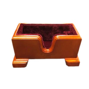 Paititi VIOLIN Stand Solid Mahogany Wood Stand w Bow Holder Velvet Plush Cushion - Picture 1 of 4