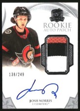 2020-21 The Cup #139 Josh Norris RC Jersey Auto /249