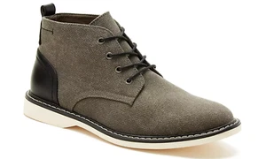 London Fog Belmont Men's Shoe, Grey/Black, sz 9M - Picture 1 of 13