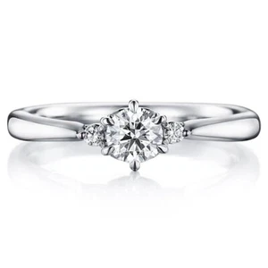 0.60TCW Round Lab Grown Diamond EF/VS For Women Propose Gift 14k White Gold - Picture 1 of 15