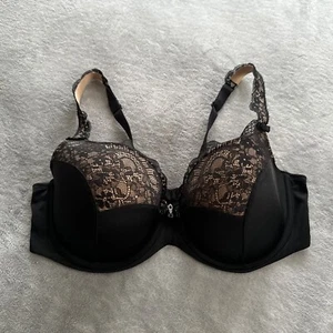 TOP Curvy Couture BH schwarz mit Bügel und voller Abdeckung Größe: 36DD - Bild 1 von 6