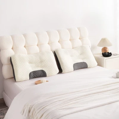 Soft Knitted Neck Protection Pillow, Cervical Support Bed Pillow - Image 1 of 4