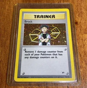 2000 Pokémon TCG Karte Brock Gym Heroes 15/132 Unlimited Holo Rare - Bild 1 von 2