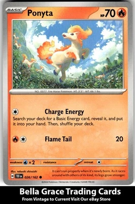 Ponyta #026/162 SV05: Temporal Forces Pokemon Common - Image 1 of 2
