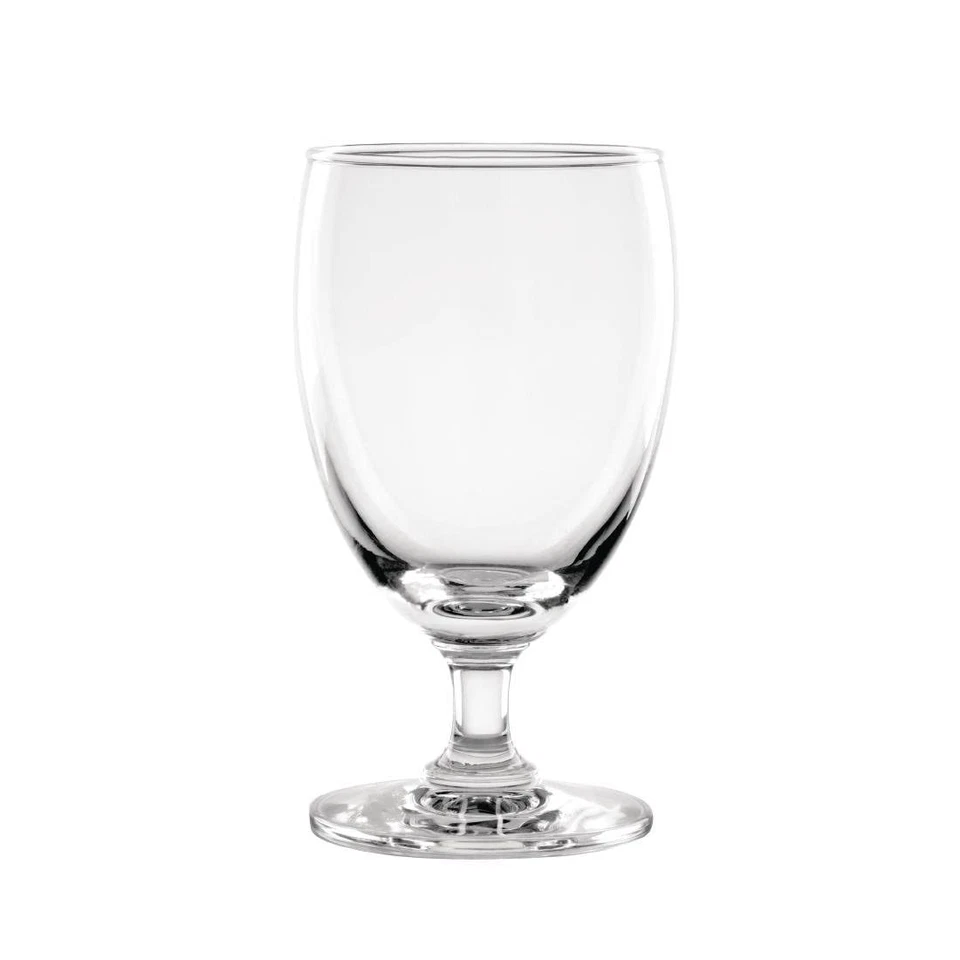 Olympia Cocktail Short Stemmed Wine Glasses With Rolled Rim - 308ml X 6