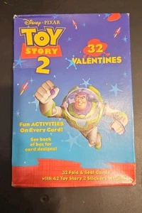 Toy Story 2 San Valentín 32 tarjetas plegables y selladas 42 pegatinas actividades Buzz Woody - Imagen 1 de 2