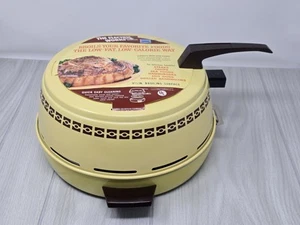 NEW! Vintage Mirro Portable Electric Broiler 0475-33 Round 9 1/2" Pale Yellow - Picture 1 of 11