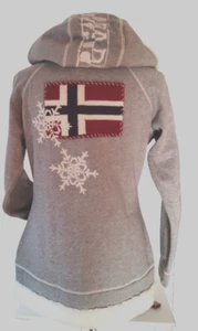 NAPAPIJRI Damen Sweat Jacke Teddy Grau Größe L Neuwertig - Bild 1 von 6