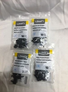 4 pk.Orbit 40pc Drip System Adjustable Multi-Stream Dripper Emitter Sprinkler - Picture 1 of 10