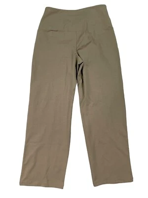 Pantalones de pierna ancha para mujer con control marrón Petite Tummy Control talla SP Foto 1 de 4