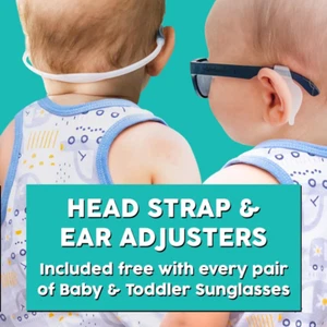 Unbreakable Toddler Sunglasses with Strap Bpa-Free – Girls Boys 2-4 Years – P... - Picture 1 of 1