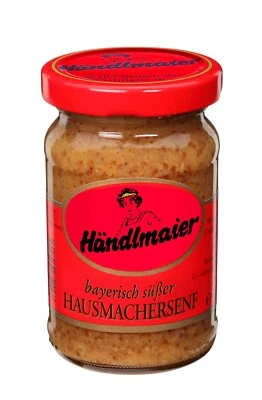 Händlmaier bayerischer süßer Hausmachersenf im Glas 20 x 100ml - Bild 1 von 3