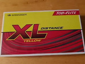 Bolas de golf Top Flite XL Distance amarillas, caja de 15, sin abrir nuevas - Imagen 1 de 2