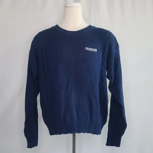 VTG 80s Los Angeles San Diego Chargers Knit Sweater Antigua Dad Mens L USA Made - Picture 1 of 8