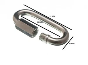 Quick Link Chain Repair Shackle 10mm 7/16 BZP ZP Pack Size 12 - Picture 1 of 1