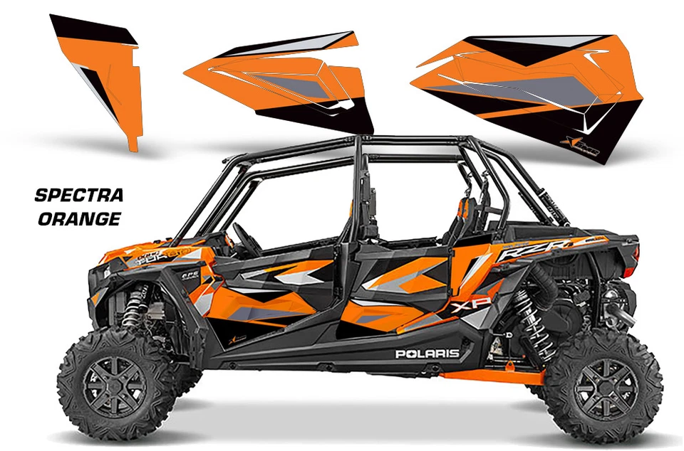 Graphic Kit Polaris RZR 1000 UTV 4 Door OEM Inserts 2014 SPECTRA ORANGE - Image 1 of 1