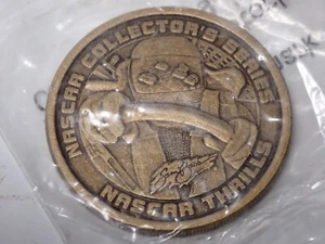 NASCAR Collector's Series NASCAR Thrills Coin in baggie 1.5" across Sam Bass - Picture 1 of 3