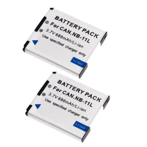 2X NB-11L Battery for Canon Powershot A2300 A2400 A2500 A2600 A3400 A3500 A4000 - Picture 1 of 6